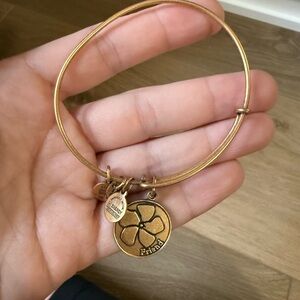 Alex and Ani gold Friend charm bracelet